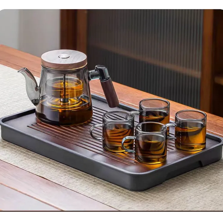 一键家用泡茶神器功夫茶具套装办公室家用全玻璃内胆泡茶壶水杯