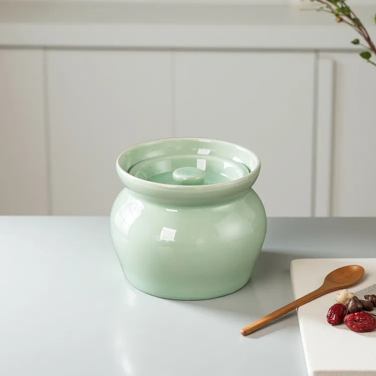 古法陶瓷煨汤罐沙县同款带盖炖盅家用明火煲汤瓦罐