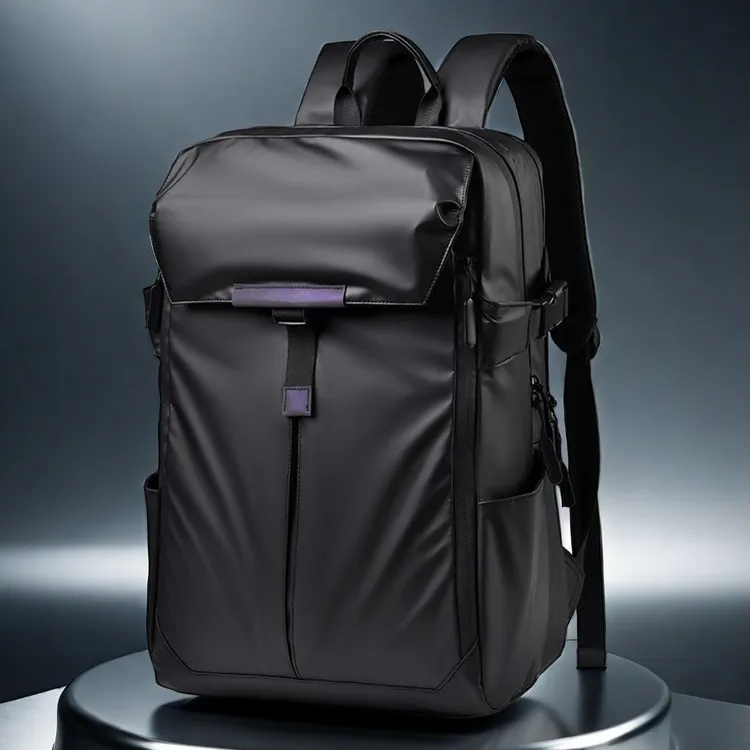 AIBAG黑武士男士双肩出差旅行大容量防水双肩电脑扩容双肩包