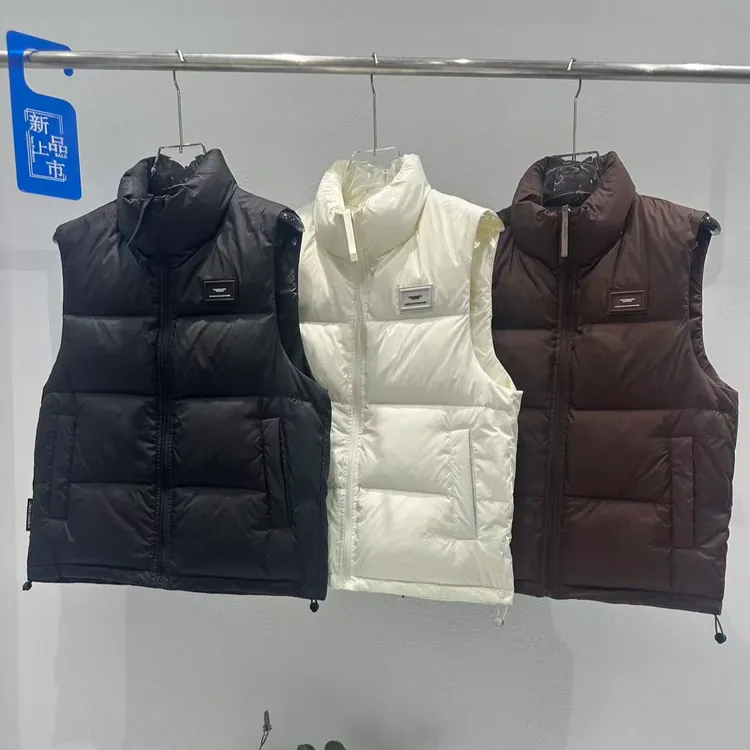 秋冬季休闲百搭鸭绒男士马甲坎肩运动科技三防保暖立领马夹外套男