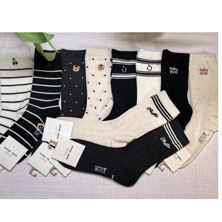 堆堆袜女款轻薄透气（一双两个颜色）