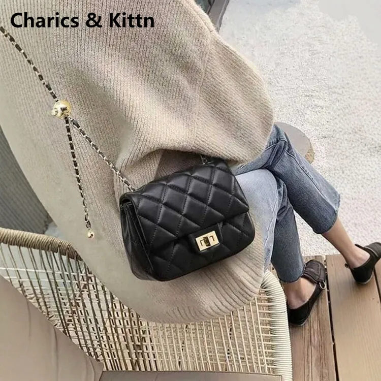 Charics&Kittn专柜高级感女包百搭链条2025新款潮时尚斜挎单肩包