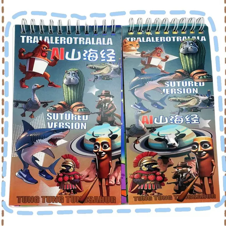  AI山海经线圈本节奏盒子贴纸儿童贴图卡通益智换装三丽鸥贴贴乐