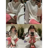 十三行白白家-黄昏美术馆～冬季新款连帽色彩好看大毛衣#236033