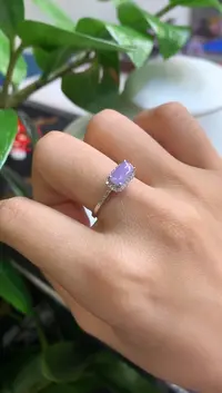 翡翠18K金镶嵌吊坠(不含链)戒指