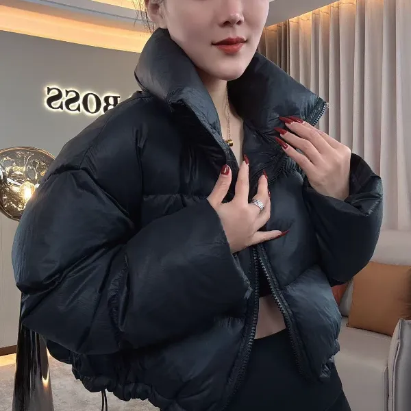 【耿老板6006#M】时尚洋气精致短款设计感穿搭白鸭绒羽绒服安心绒服