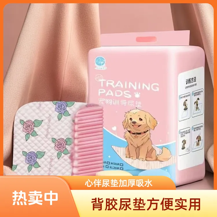 印花除臭宠物尿垫背胶吸水消臭印花尿垫瞬吸狗狗尿垫加厚除臭诱导