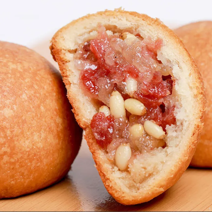 【80克10枚】宣威火腿月饼【混合口味】松仁*3+鸡枞*3+原味*4 礼盒装