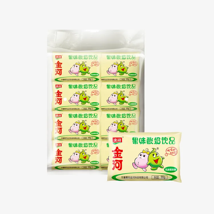 金河小黄袋果味酸奶乳酸菌饮品90g*8/袋*3袋