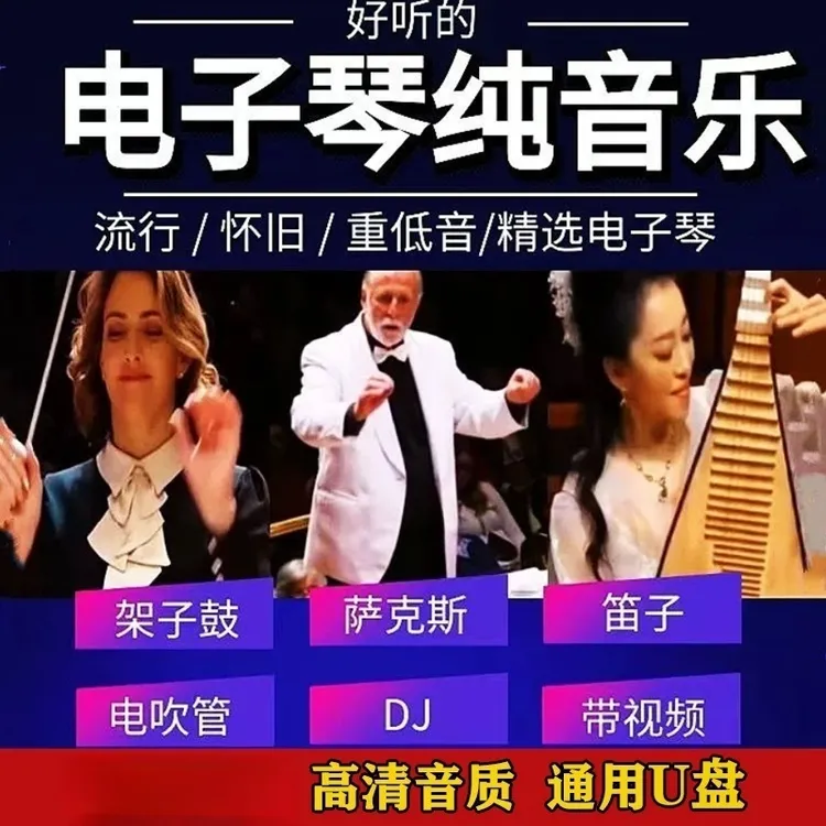 2025电子琴纯音乐车载U盘笛子电子琴DJ纯音乐无损高音质MP3优盘