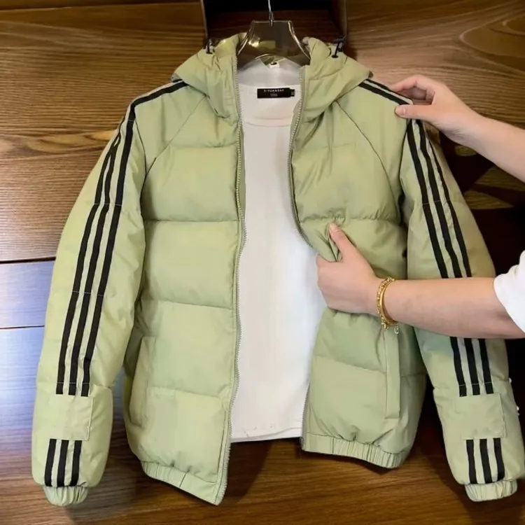 623冬季新款防风保暖百搭加厚连帽男女棉服