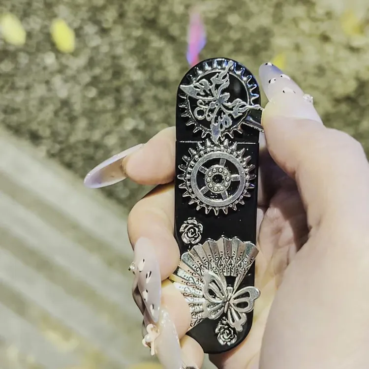 『 KS.』蒸汽玫瑰金属火机小众INS送礼亚文化可充气红色火焰可爱