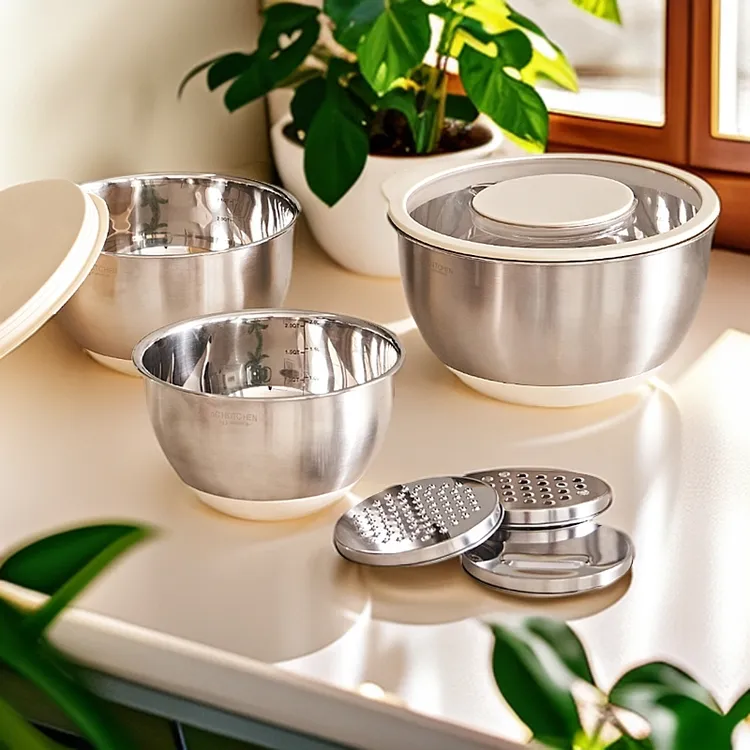 韩国EACH304不锈钢洗菜盆和面搅拌盆淘米盆沥水盆多功能刨丝