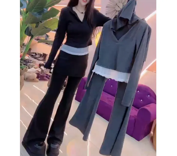 2024冬季新款时尚女装网红靓丽潮流气质洋气套装女珍Y2