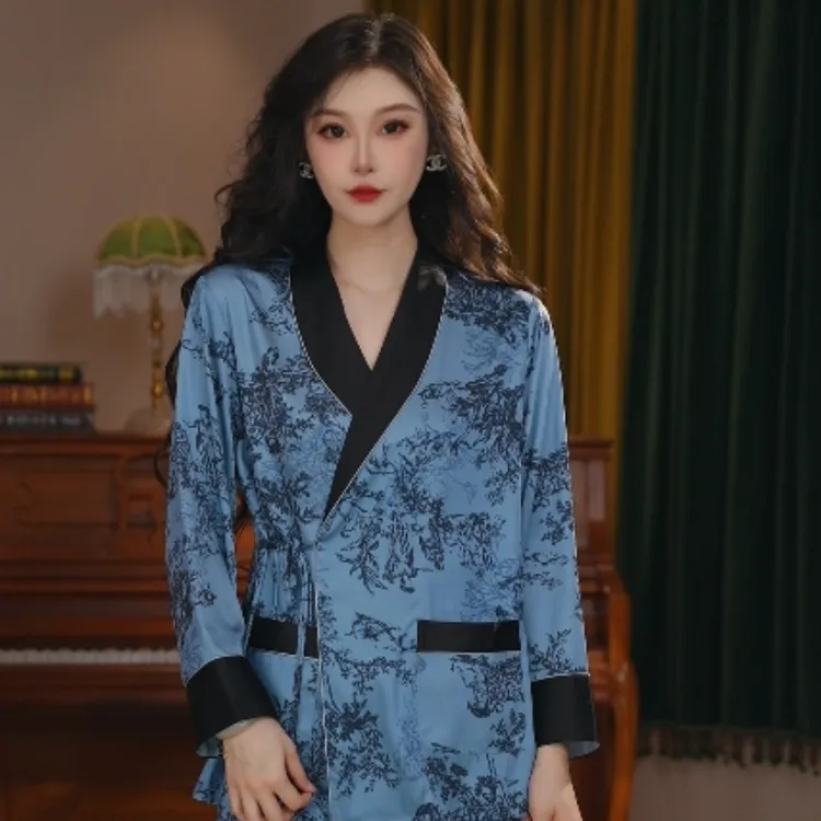 【达芬奇密码】空谷幽兰2025四季高级睡衣女家居服套装新款