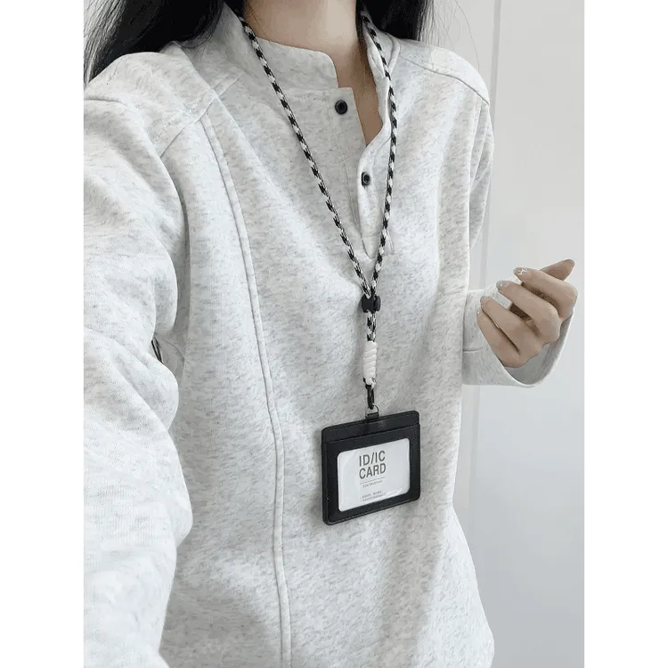 美式亨利领长袖t恤男春秋内搭polo衫重磅正肩打底衫解构拼接卫衣