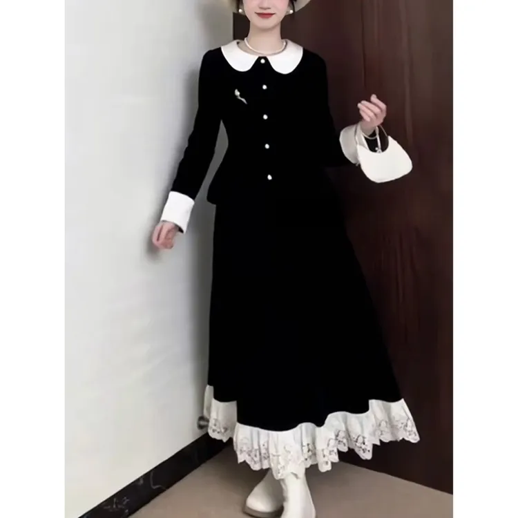 气质名媛女装裙子时尚套装时尚简约通勤小香风时尚套装