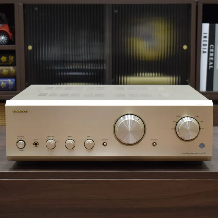二手日本原装进口Onkyo/安桥 A-9555 HiFi发烧合并纯功放