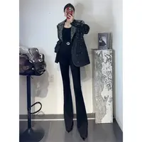 ZEROYK高级感职业装2025春季新款设计感女王气质满身烫钻西装外套