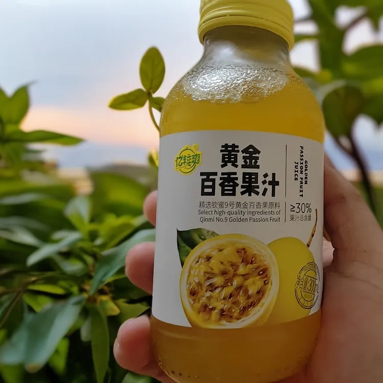 亿粒爽黄金百香果汁解腻清爽酸甜可口浓醇果味冰镇喝更过瘾高颜值