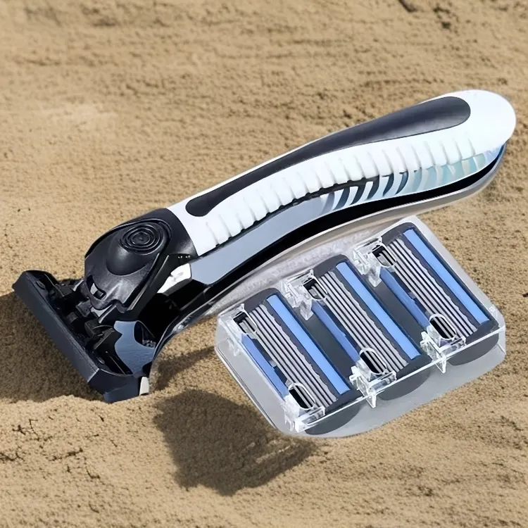 【新店开业】男士新款进口6层刀片剃须刀手动老式剃须刀6层刀胡子刀
