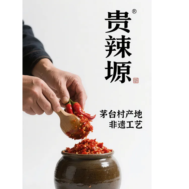 贵辣塬非遗糟辣椒贵州遵义特产农家特色秘制炒菜香辣爽口剁椒下饭