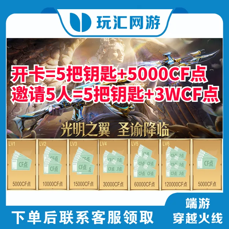 CF-穿越火线-端游-传说活动幸运助力 满级=5把钥匙+3W点卷