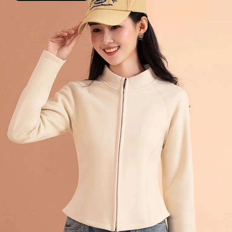 2.0石墨烯小蛮腰秋冬季时尚休闲风秋冬立领开衫长袖常规卫衣运动