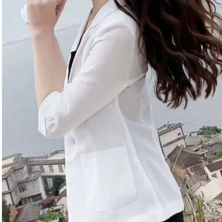 网红爆款透气西装防晒宽松时尚显瘦小西服运动三季可穿韩版