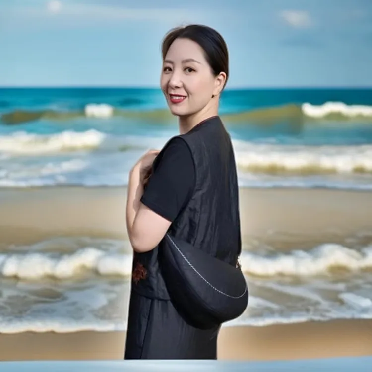 香云纱龟裂纹桑蚕丝斜挎包复古风时尚小众复古单肩休闲小包
