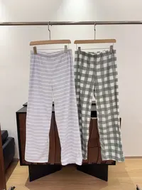 清 西班牙单 双面绒宽松睡裤女
