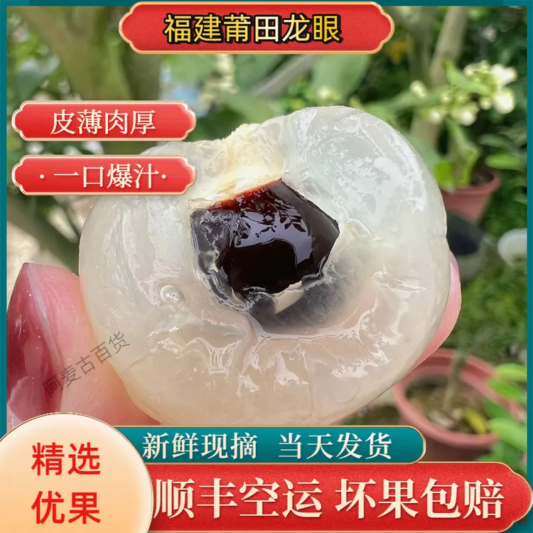 【顺丰空运】福建莆田乌龙岭新鲜现摘现发龙眼清甜多汁当季水果桂圆