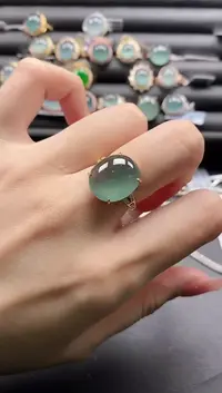 【闪购商品】翡翠戒指银S925镶嵌1111