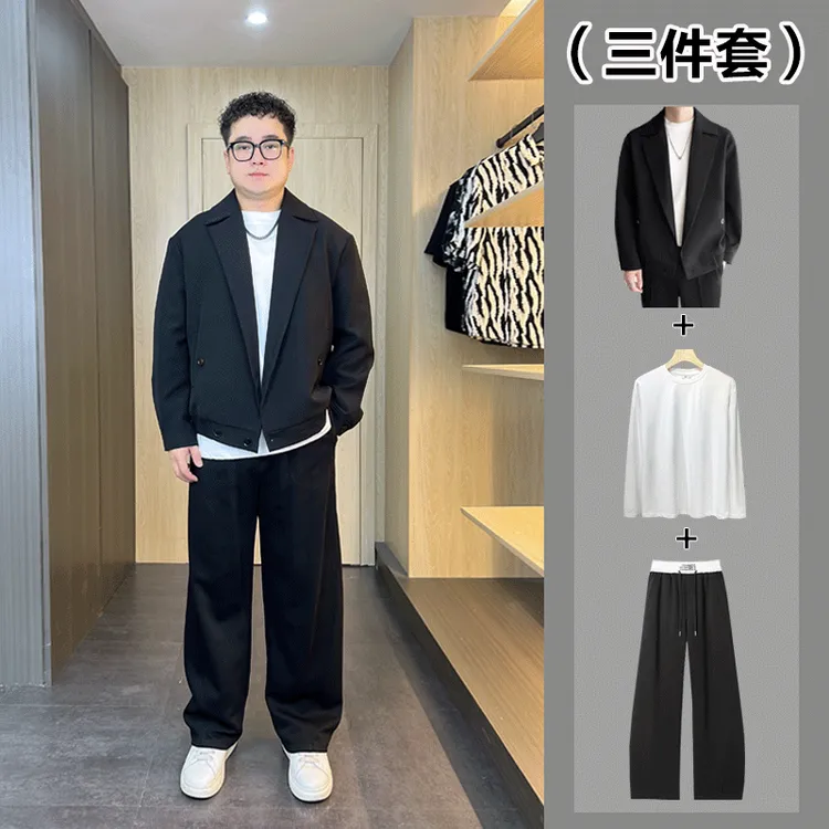 秋季男士夹克韩版休闲春秋大码外套痞帅帅气百搭轻熟风潮流秋装