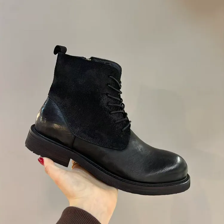 新款羊毛绒冬季靴男款