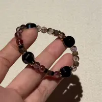 月球来信 沉香305海南绿奇楠紫钛近净体小尺寸单圈设计款手链定制