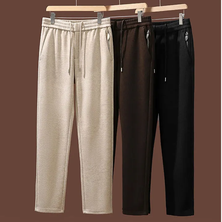   轻奢老钱！保暖亲肤！羊毛混纺！秋冬男士时尚休闲裤长裤直筒裤