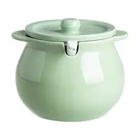 陶瓷奶油家用猪油罐耐高温油带盖大容量辣椒罐子厨房储油罐多功能