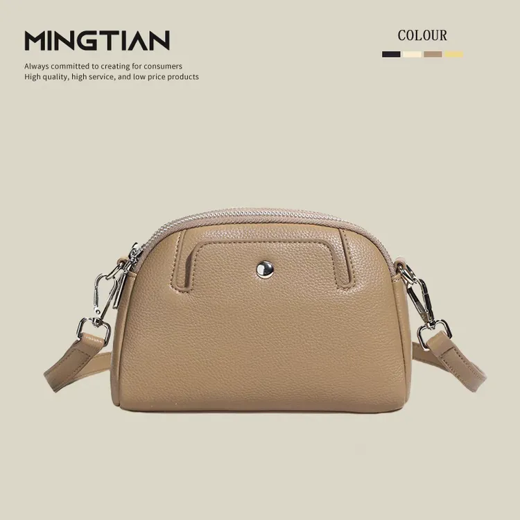 真皮女包2025新款夏单肩小包包时尚迷你手机包妈妈包百搭斜挎包女