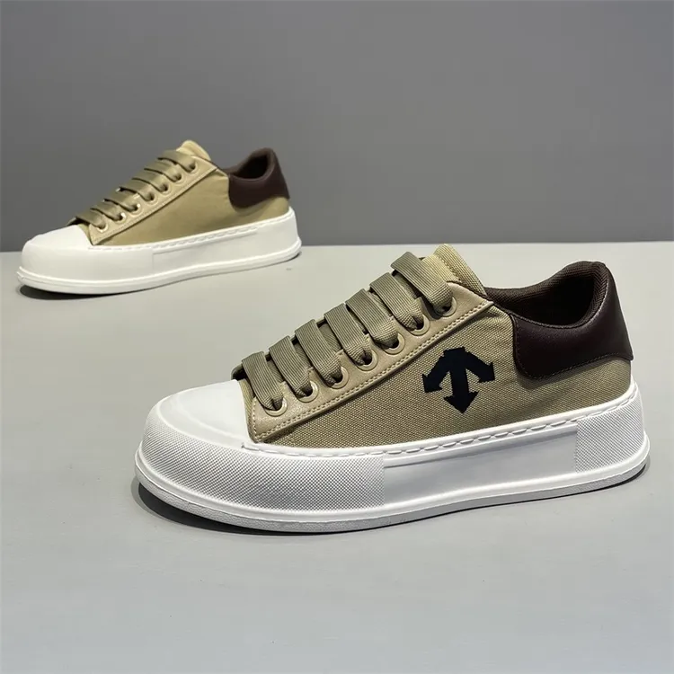 男鞋2025年夏季新款男士时尚简约风布面低帮板鞋轻便休闲鞋