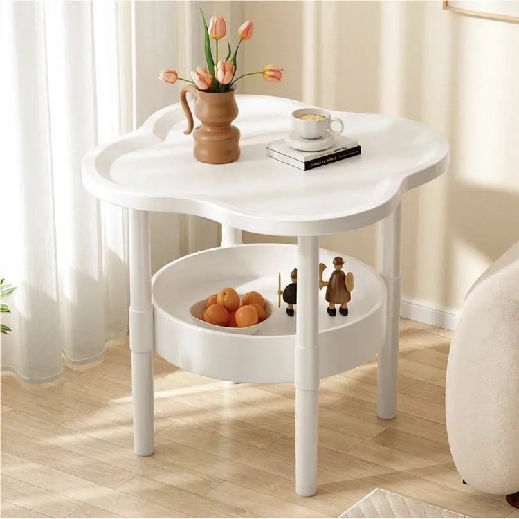 创意茶几现代简约桌子客厅移动置物架角几奶油沙发卧室边柜床头柜