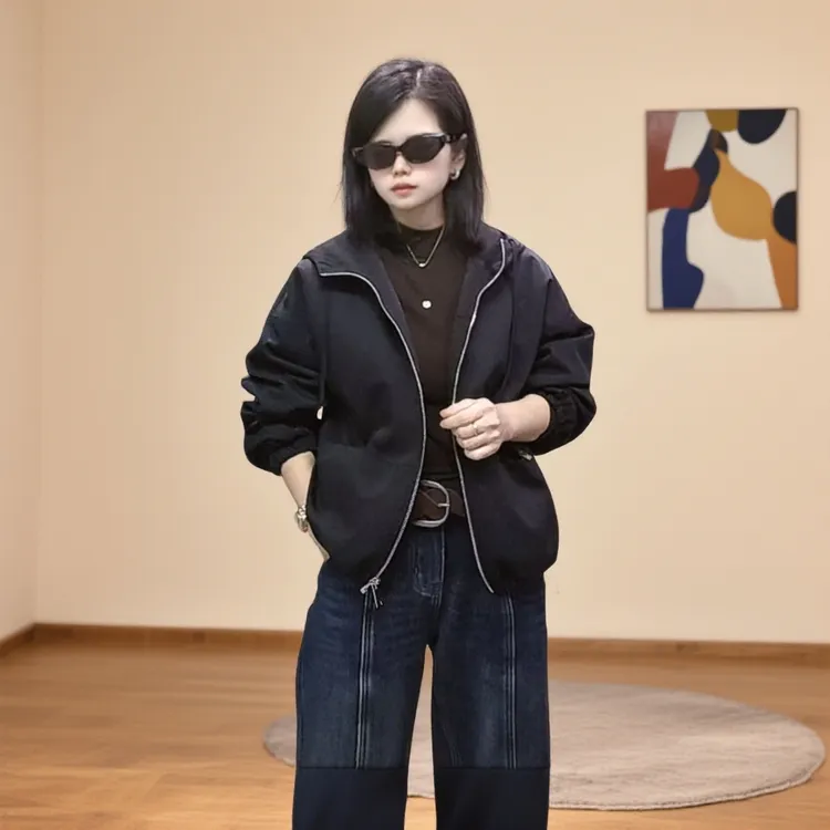 微依韩】2025秋冬季保暖短外套时尚加厚风衣女INS风长袖宽松型
