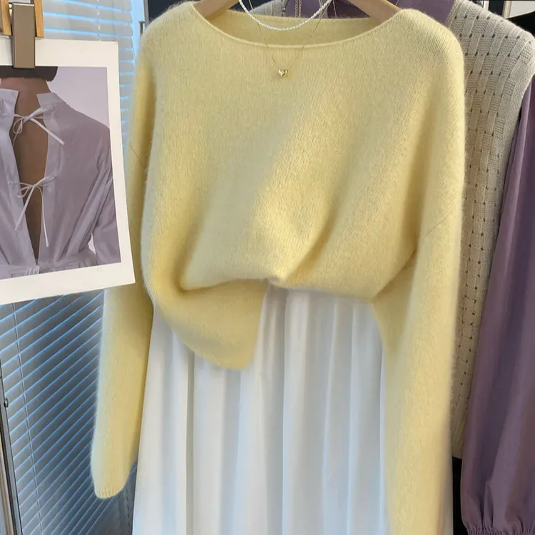 袖口金扣设计感毛衣宽松打底内搭显瘦女毛衣秋冬新款减龄气质上衣