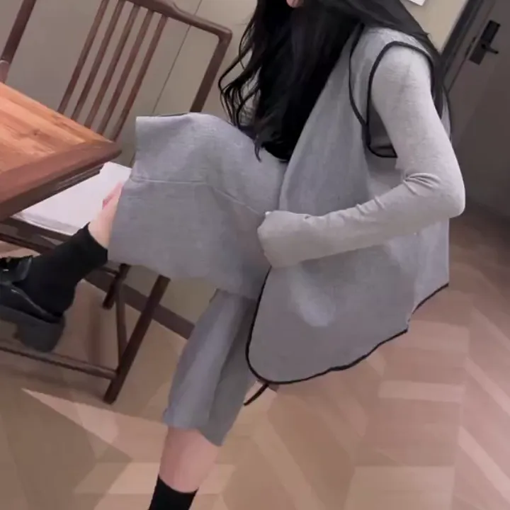 2025夏季新款时尚显瘦气质女士网红洋气三件套百搭款D6508