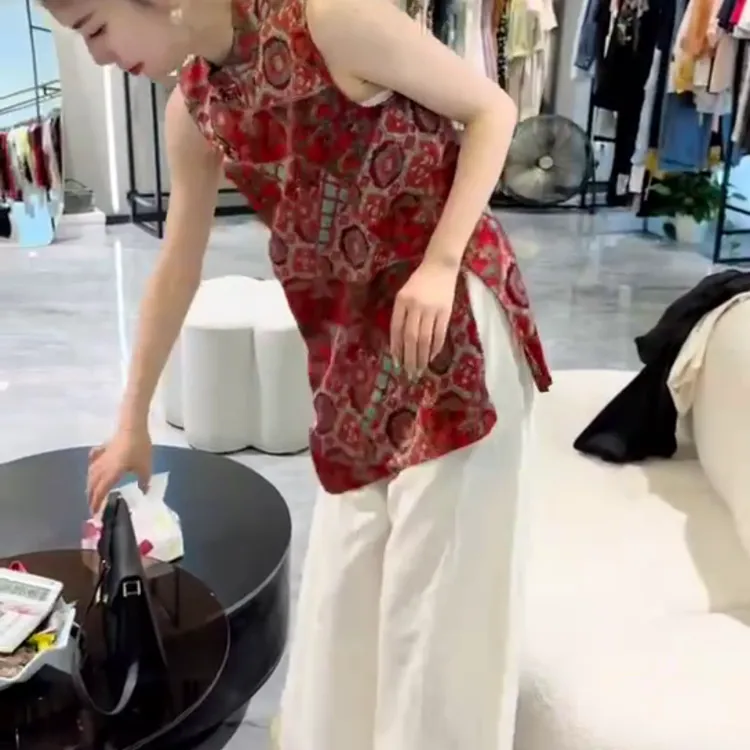 2025夏季新款时尚显瘦气质女士网红洋气两件套百搭款K8411