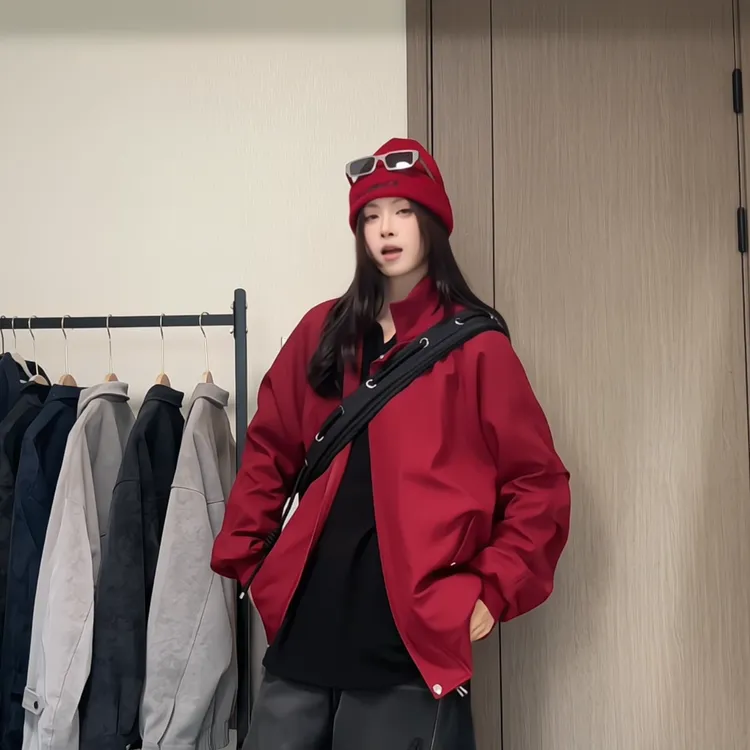 Mr.Super秋冬2025新款港风休闲情侣装冲锋衣夹克棉服百搭立领宽松