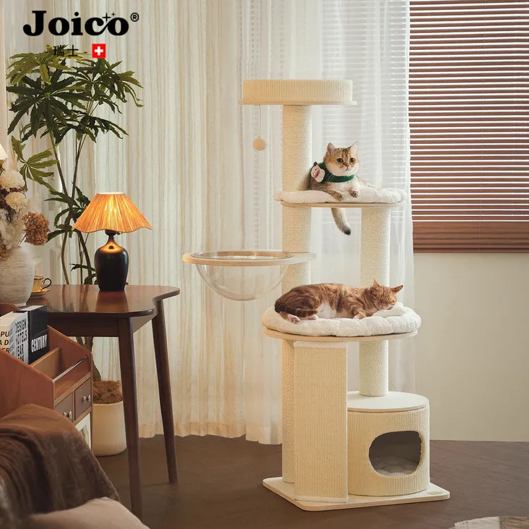 JOICO瑞士慕斯猫爬架实木小户型不占地家用大猫专用猫架猫树一体