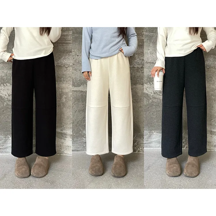 裂渡宣宣【气球裤】微胖大码女冬显瘦加绒针织休闲气球裤ZY510V47