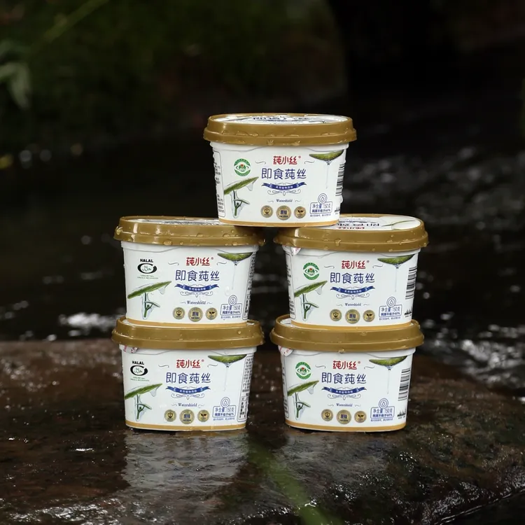 莼小丝发5盒原味即食莼菜特色零食味道自然清新150g/盒×5盒