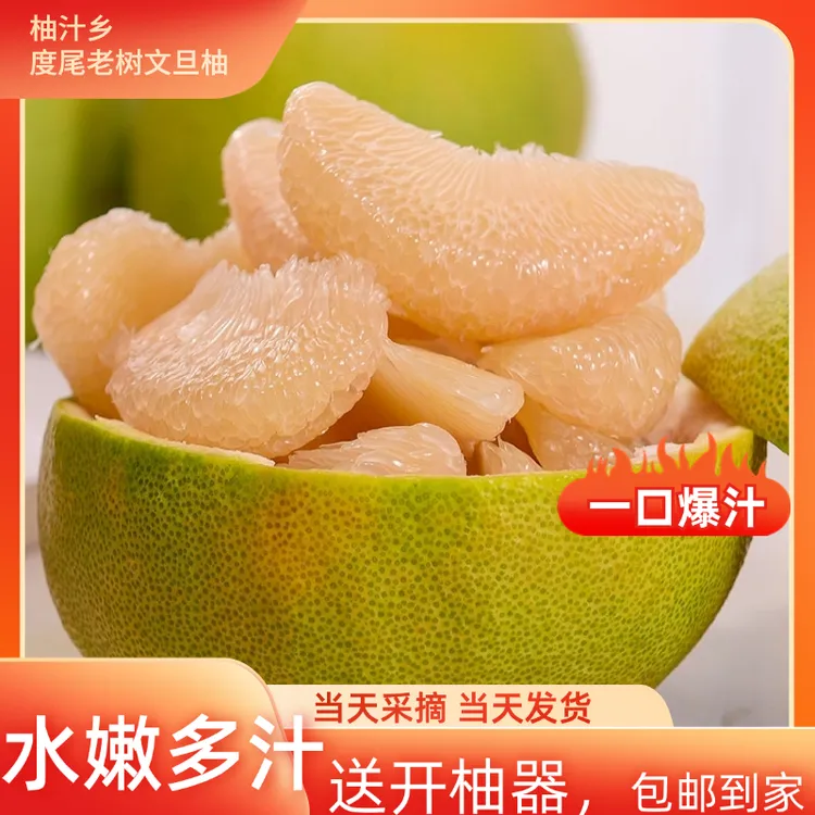 福建正宗度尾文旦柚红白心柚子新鲜当季现摘孕妇应季水果酸甜多汁